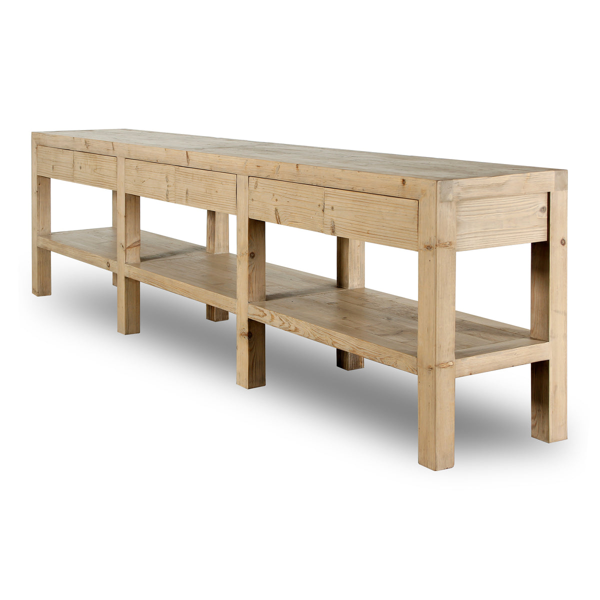 Capri console table with 6 hiding drawers 116x20x32.5H