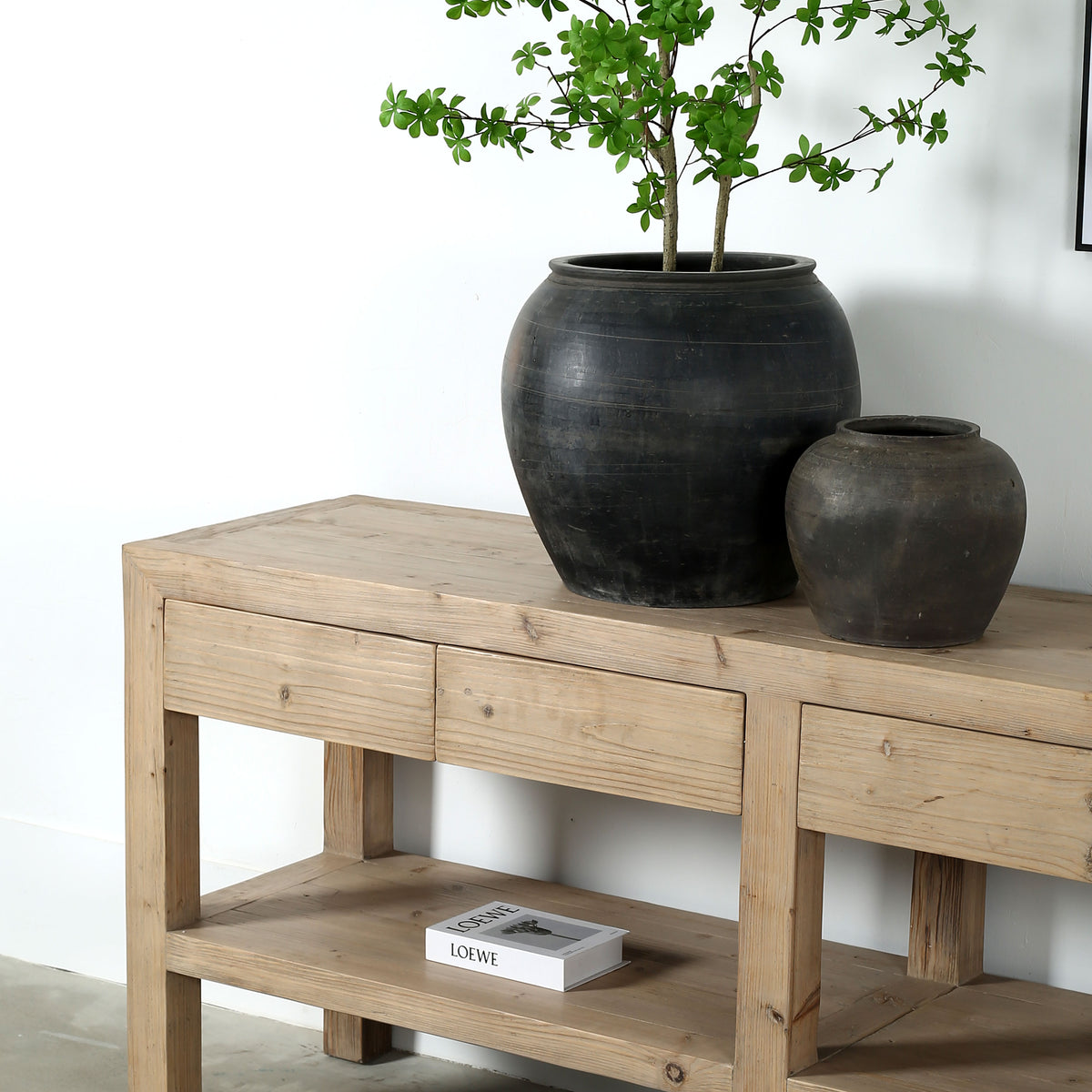 Capri console table with 6 hiding drawers 116x20x32.5H