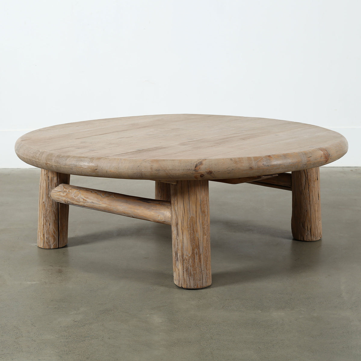 Elba Round Coffee Table Weathered Natural 50x50x17H