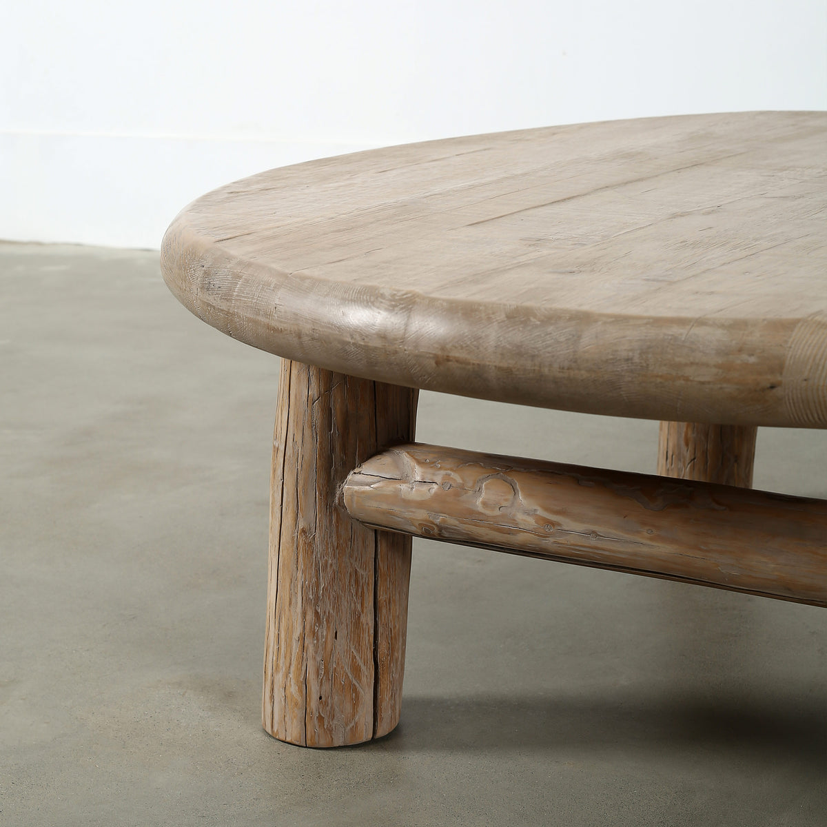 Elba Round Coffee Table Weathered Natural 50x50x17H