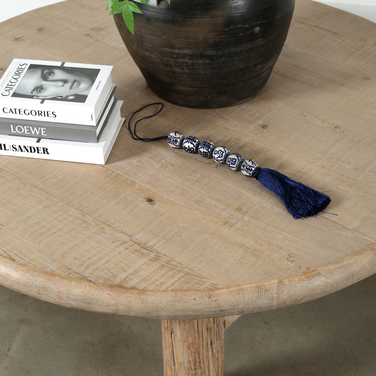 Elba Round Coffee Table Weathered Natural 50x50x17H