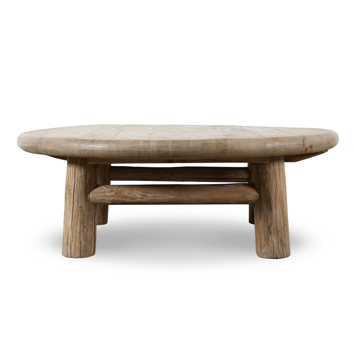 Elba Round Coffee Table Weathered Natural 50x50x17H