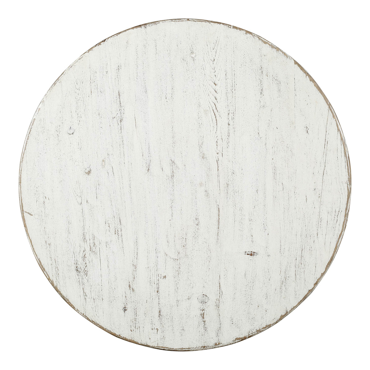 Catania 32" Round Table Distressed White