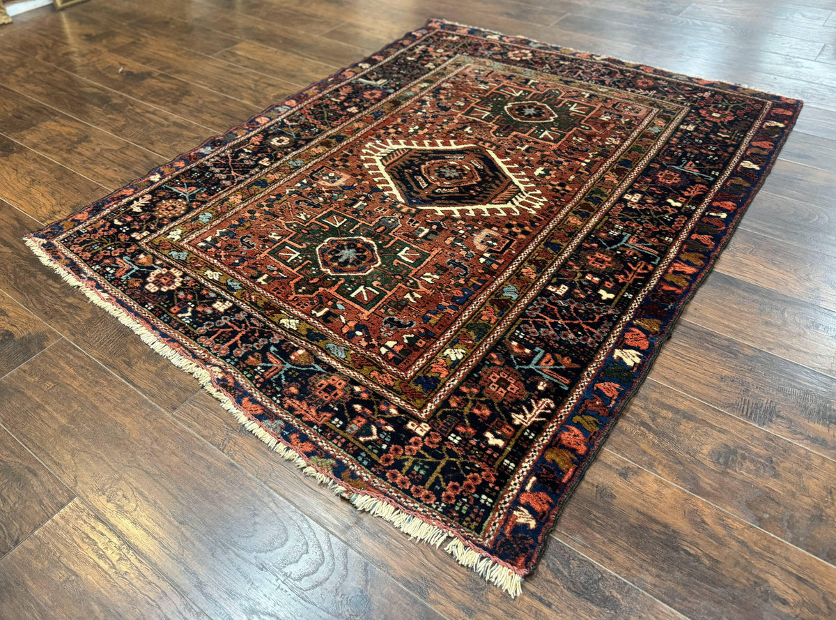 Antique Persian Karajeh Heriz Rug 5x6 - Jewel Rugs, view 3