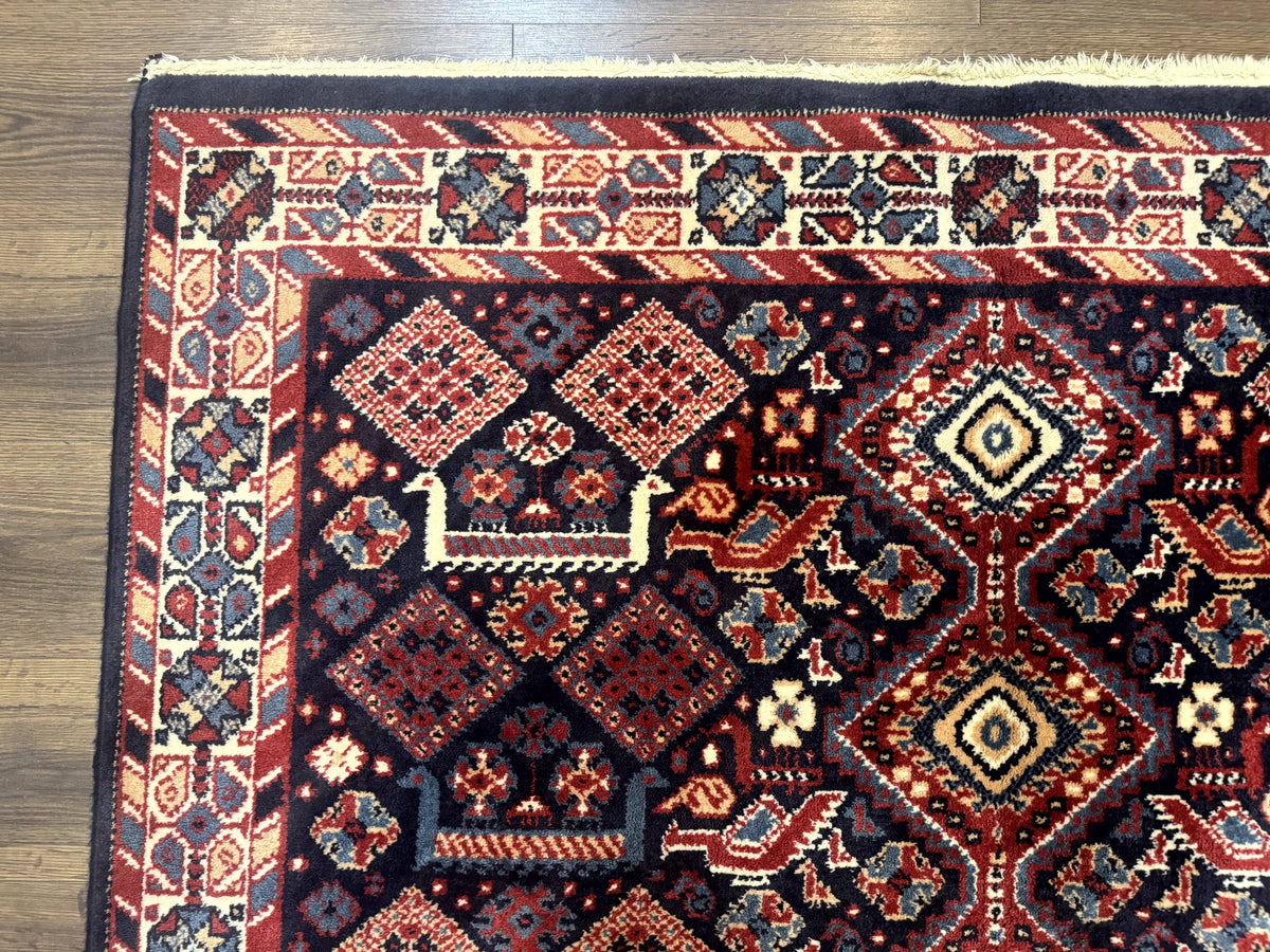 Karastan Rug 5x8, Yuruk Collection #530, Geometric Tribal Wool Pile Vintage Carpet - Jewel Rugs, view 7