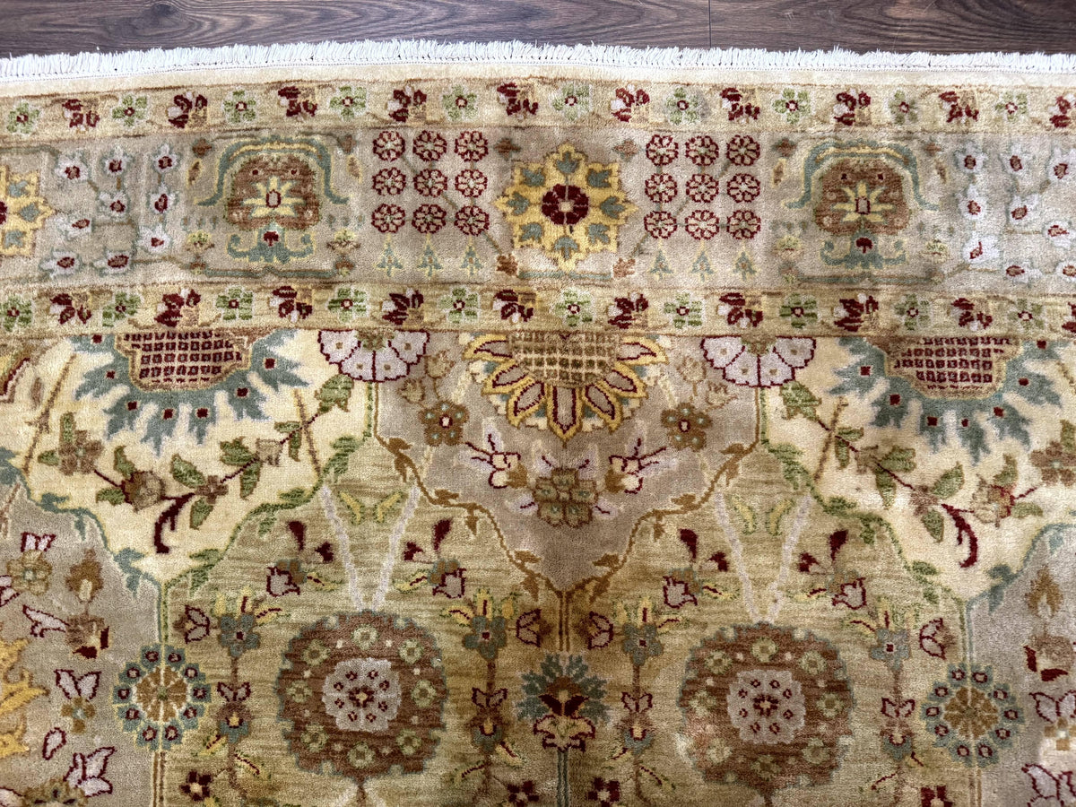 Indo Persian Rug 8x10, Indian Rug, Soft Wool Rug, Oushak Style Rug, Handmade Rug - Jewel Rugs, view 4