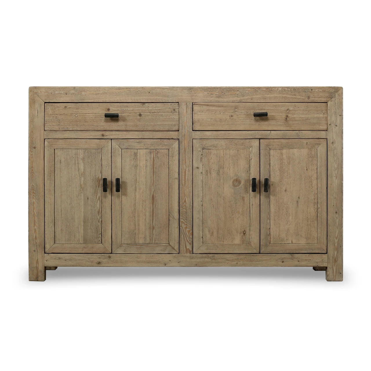 Two Drawer Sideboard | Weathered Neutral Reclaimed Wood