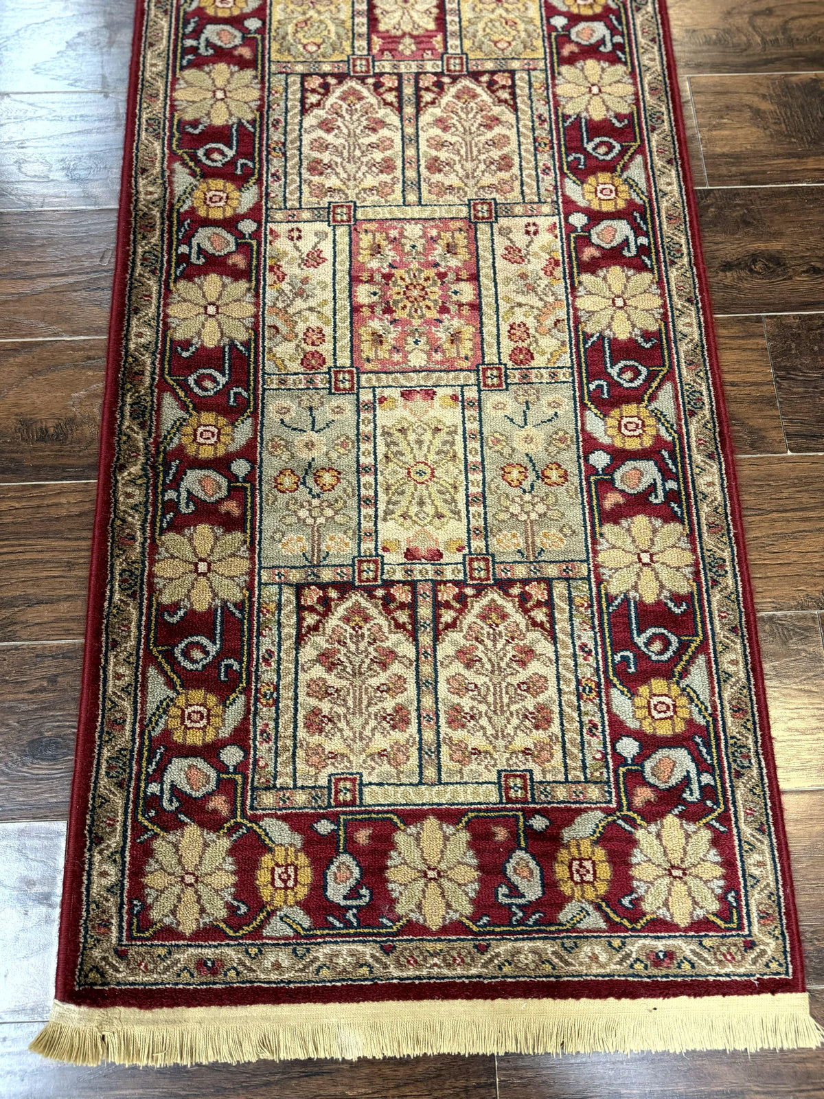 Karastan Runner Rug 2.6 x 8.6, Antique Legends Bakhtiari 2200, Vintage Wool Karastan Runner Rug, Panel Design - Jewel Rugs, view 9
