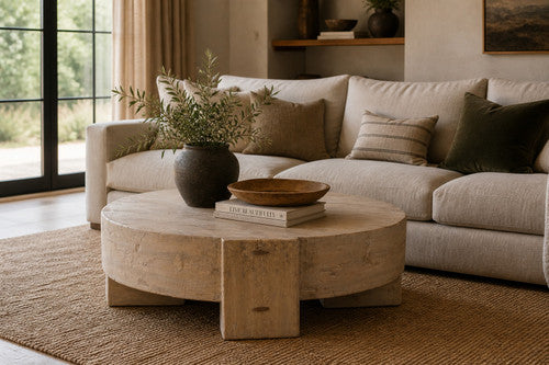 Siena Coffee Table- 40" Weathered Gray image 2