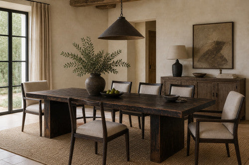 Bari Dining Table-94" Distressed Black image 2