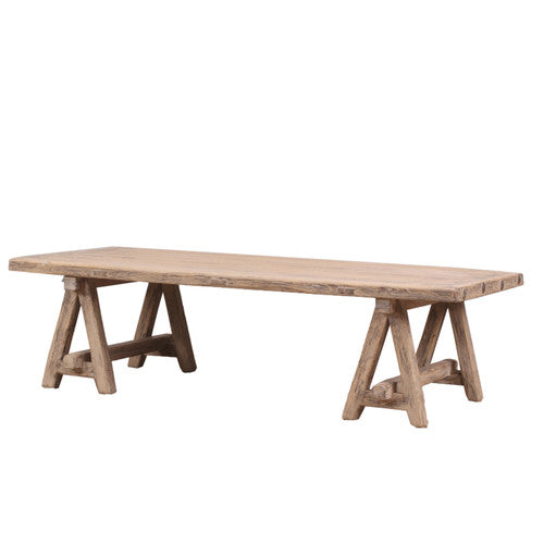 63" Long Rimini Coffee Table Weathered Gray image 2