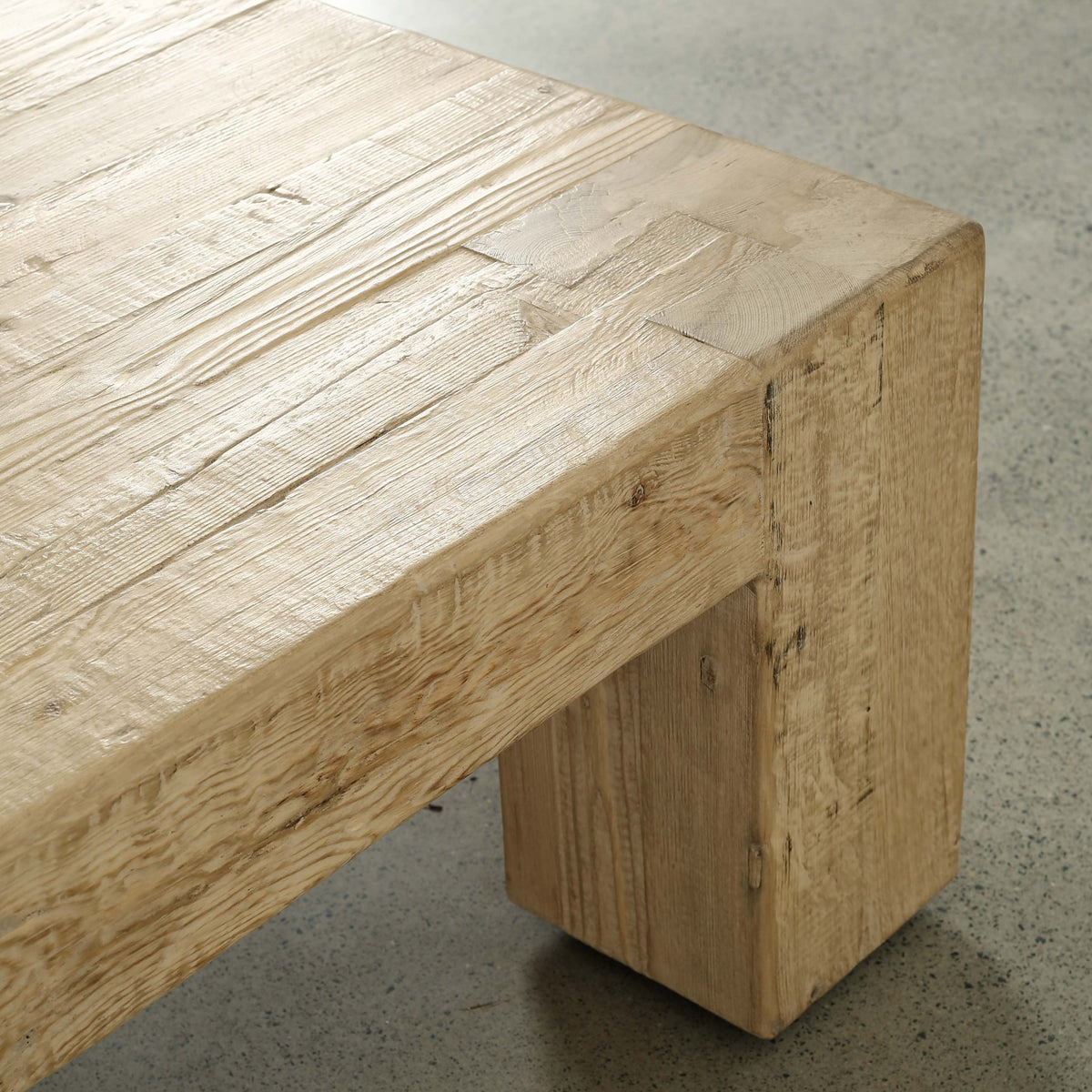 55" Square Ravello Coffee Table Weathered Warm Wood Tone