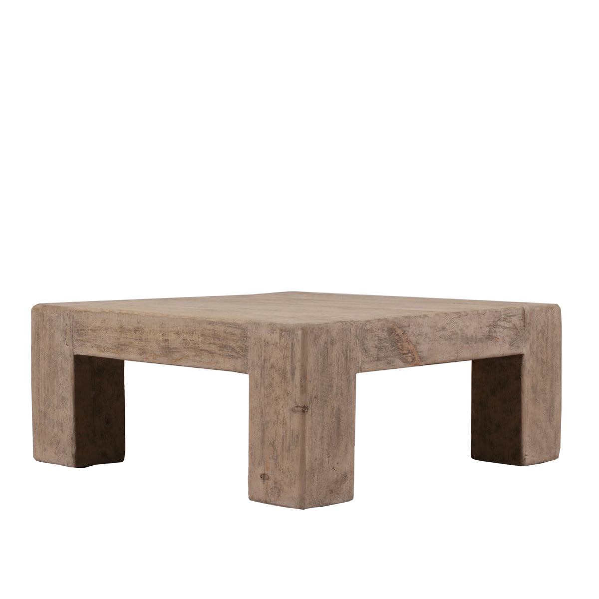 40" Square Ravello Coffee Table Weathered Gray