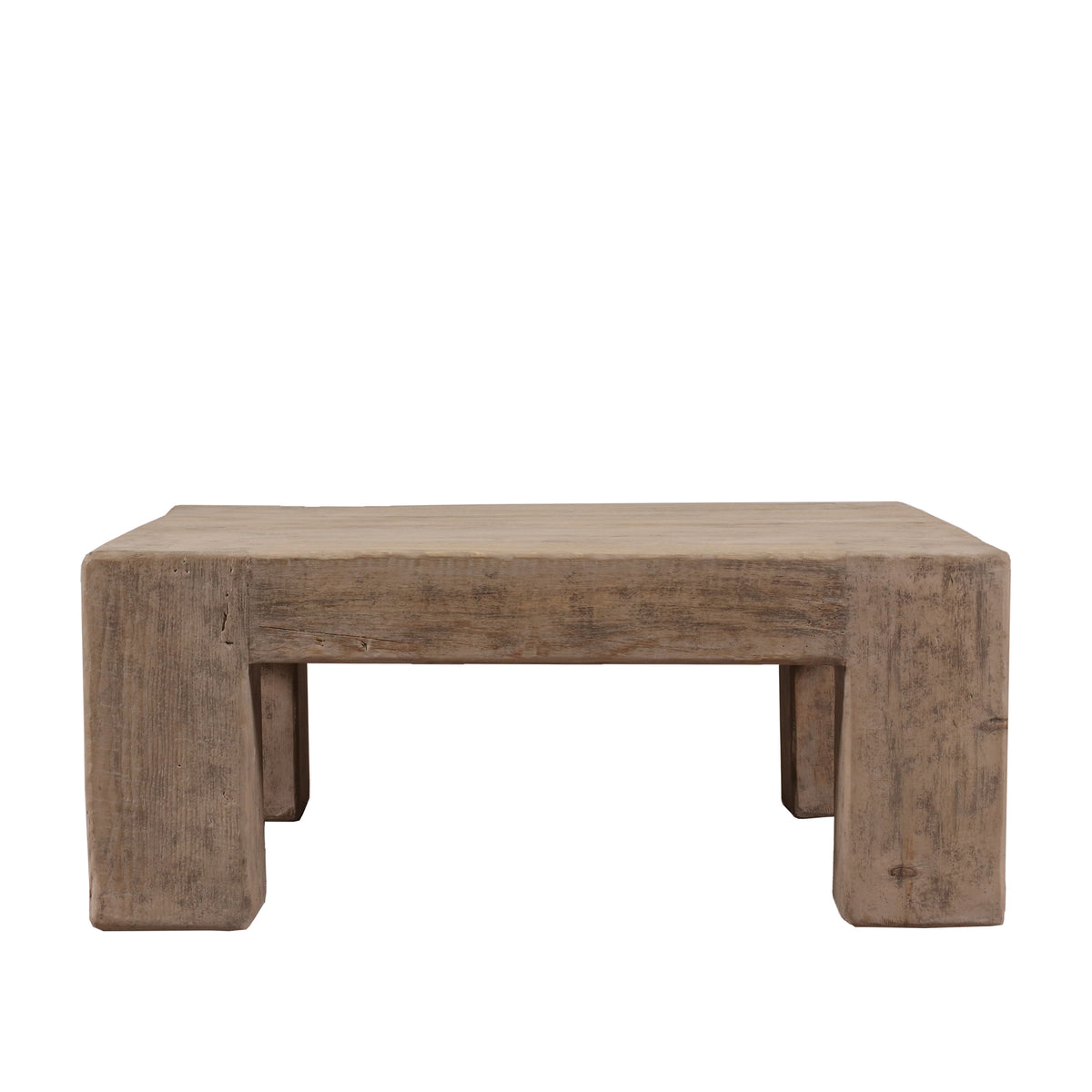 40" Square Ravello Coffee Table Weathered Gray
