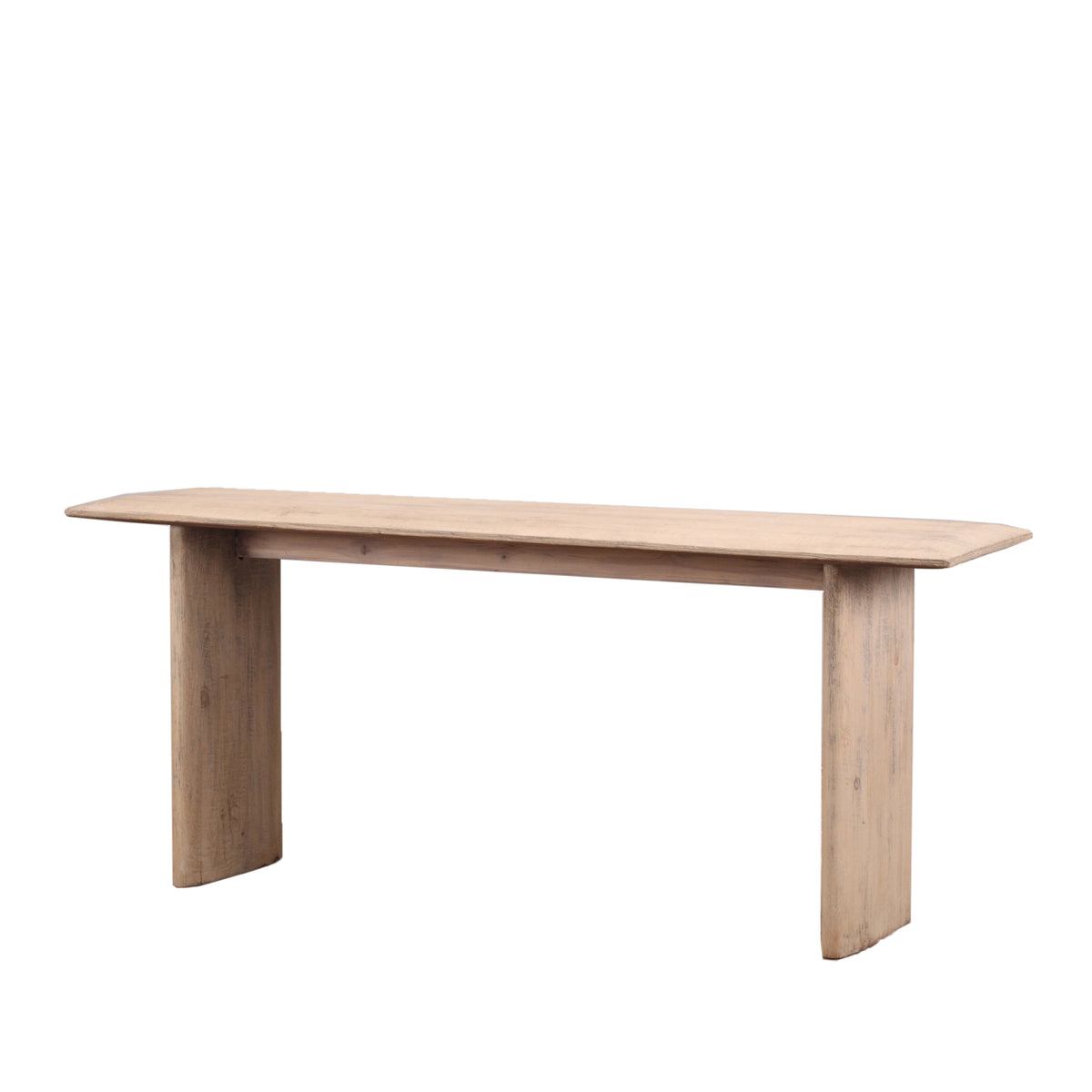 78"Long Atrani Console Table Weathered Gray