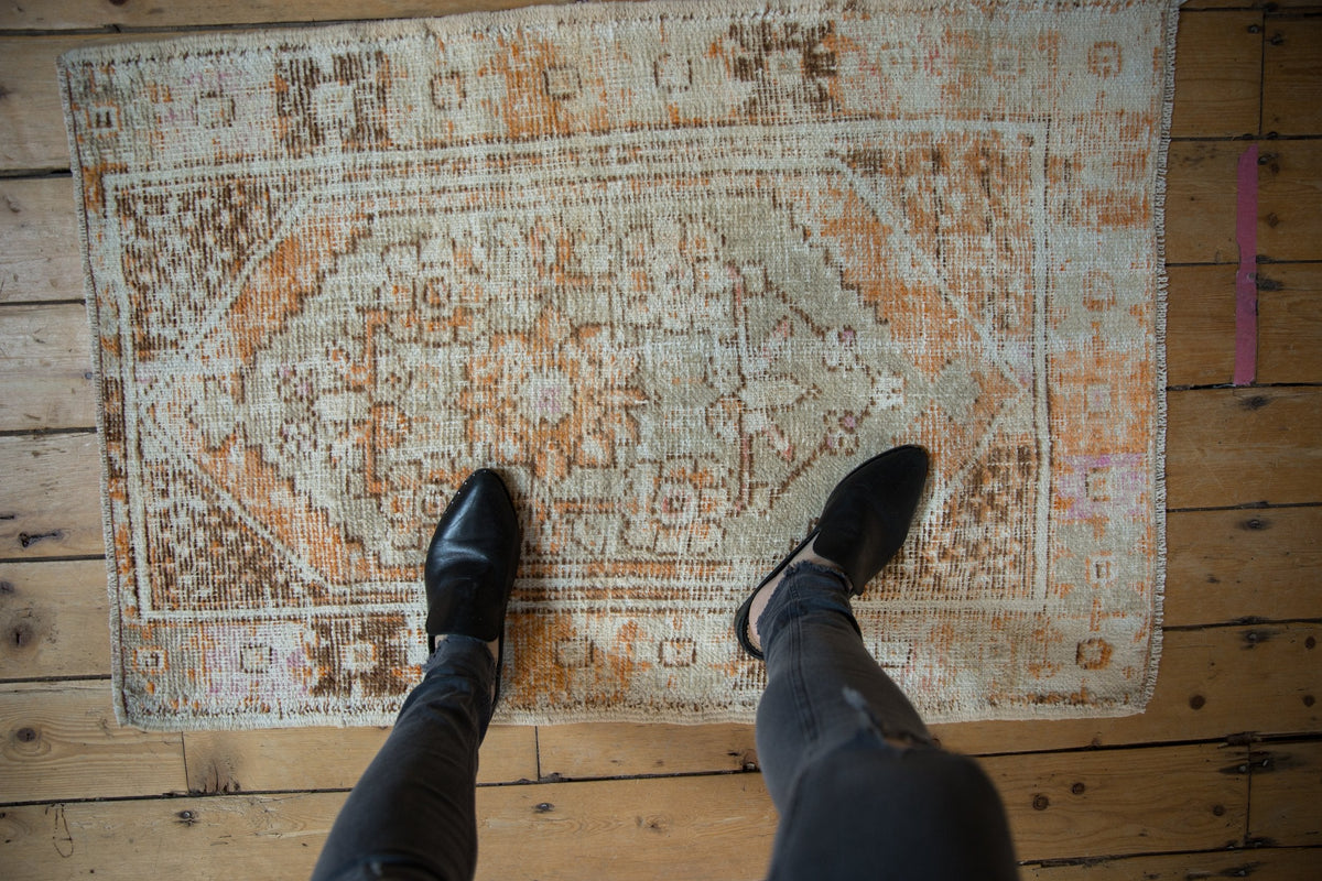 2.5x4 Vintage Distressed Oushak Rug