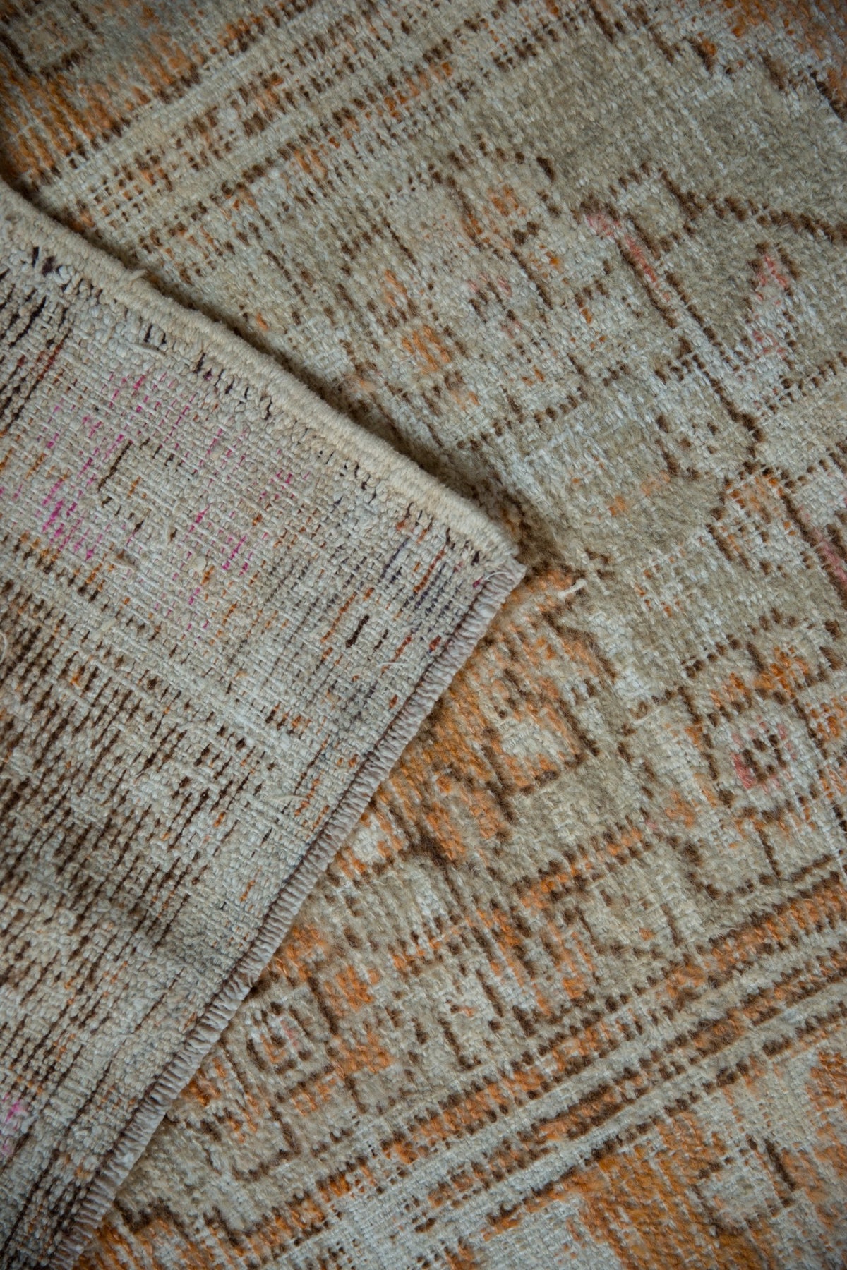 2.5x4 Vintage Distressed Oushak Rug