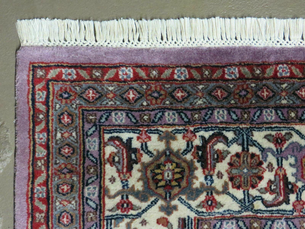 8' X 10' Vintage Fine Handmade India Wool Rug Hand Knotted Carpet Detailed Nice - Jewel Rugs, view 5