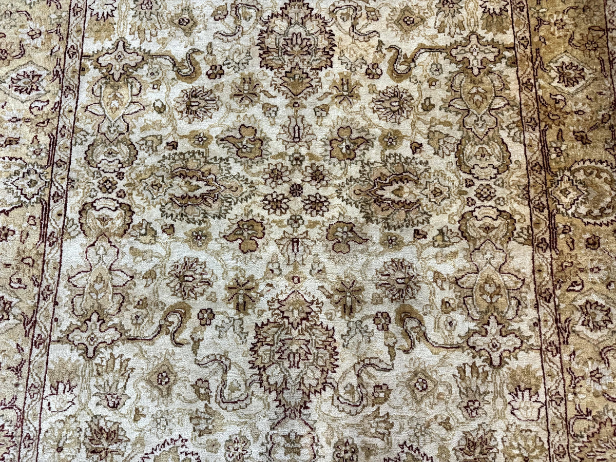 Turkish Oushak Rug 6x9, Vintage, Beige - Jewel Rugs, view 4