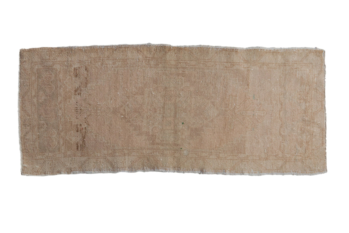 1.5x4 Vintage Distressed Oushak Rug Mat Runner
