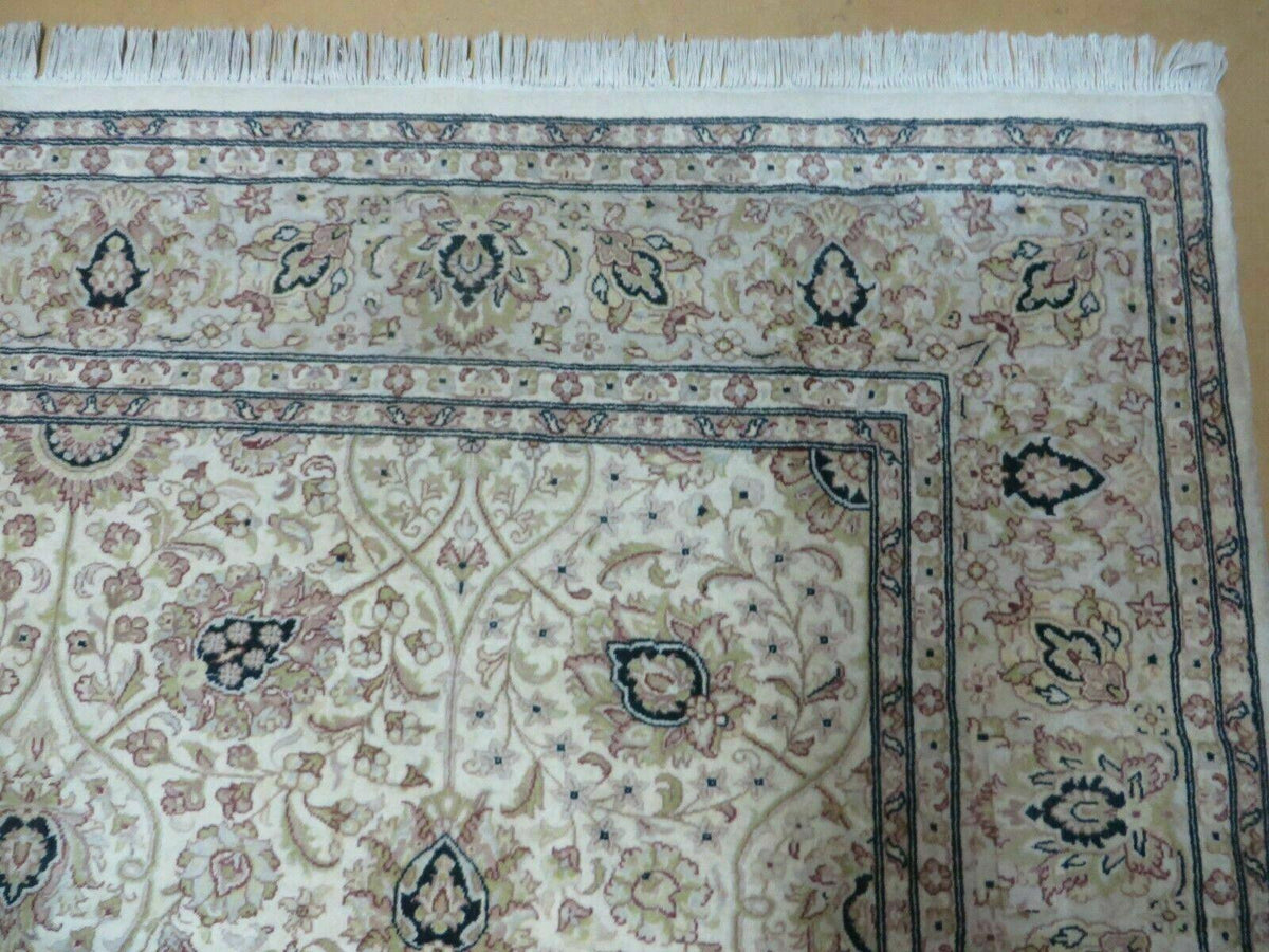 6' X 9' Vintage Fine Handmade Pakistan Oriental Floral Wool Rug Carpet Nice - Jewel Rugs, view 7