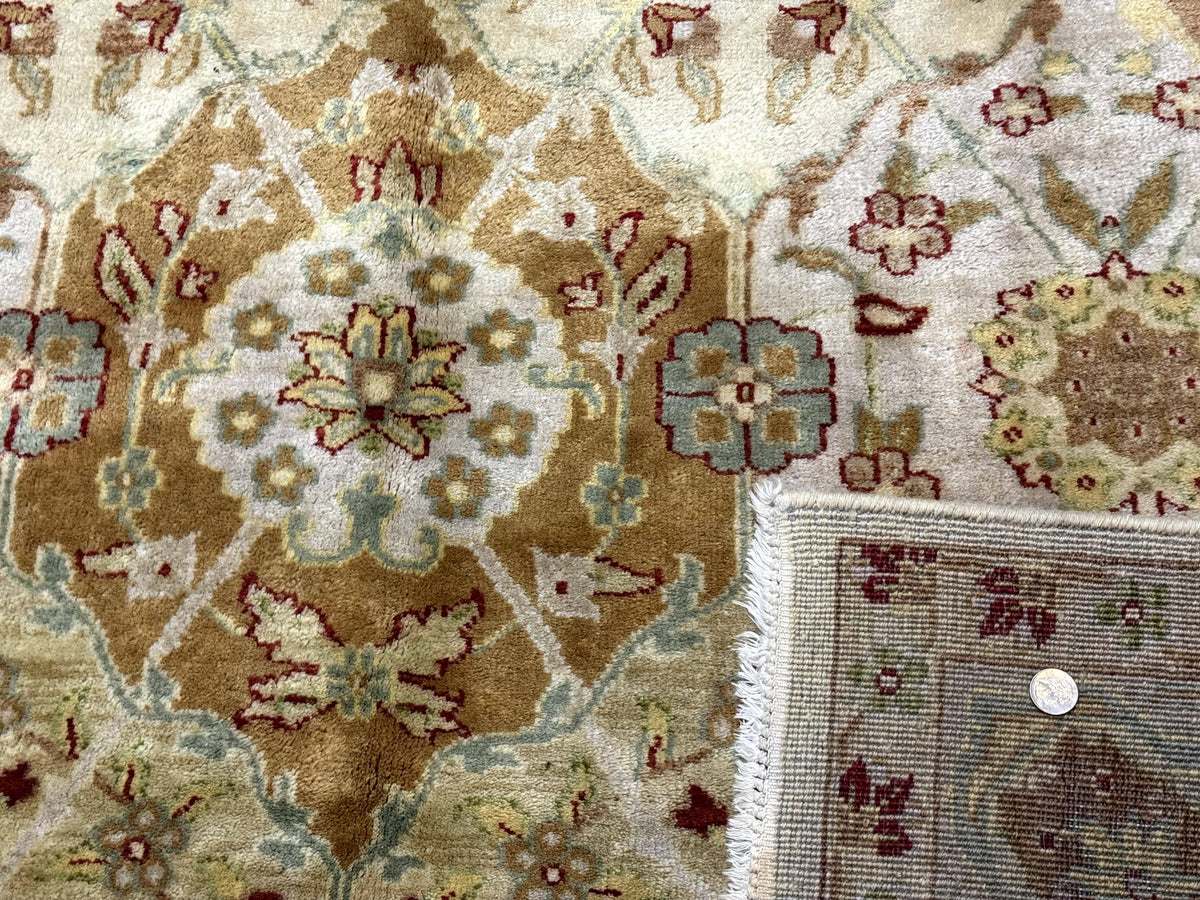 Indo Persian Rug 8x10, Indian Rug, Soft Wool Rug, Oushak Style Rug, Handmade Rug - Jewel Rugs, view 11