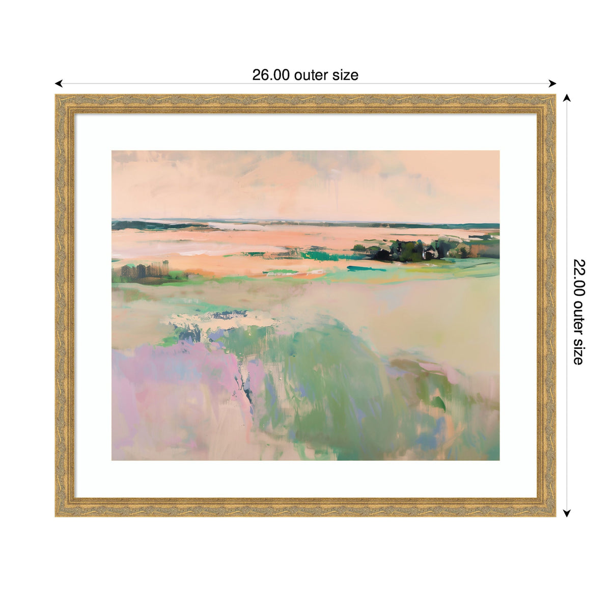 Framed Art Pastel Horizon III by Amy Lighthall