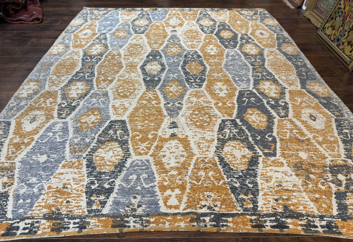 Handmade Contemporary Modern Indian Rug 8x10, Colorful - Jewel Rugs, view 2