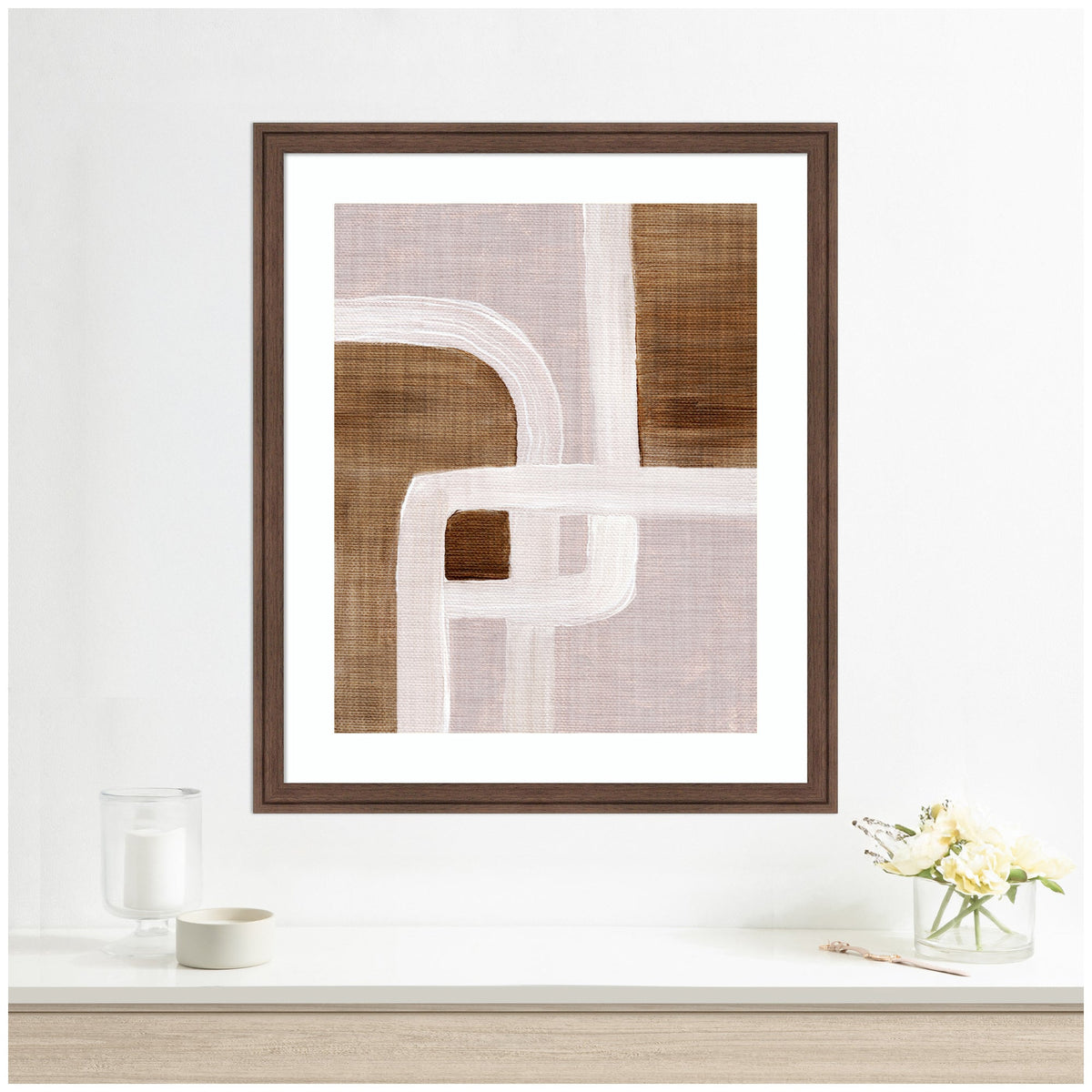 Framed Art rhythmic lines ll by Nikita Jariwala