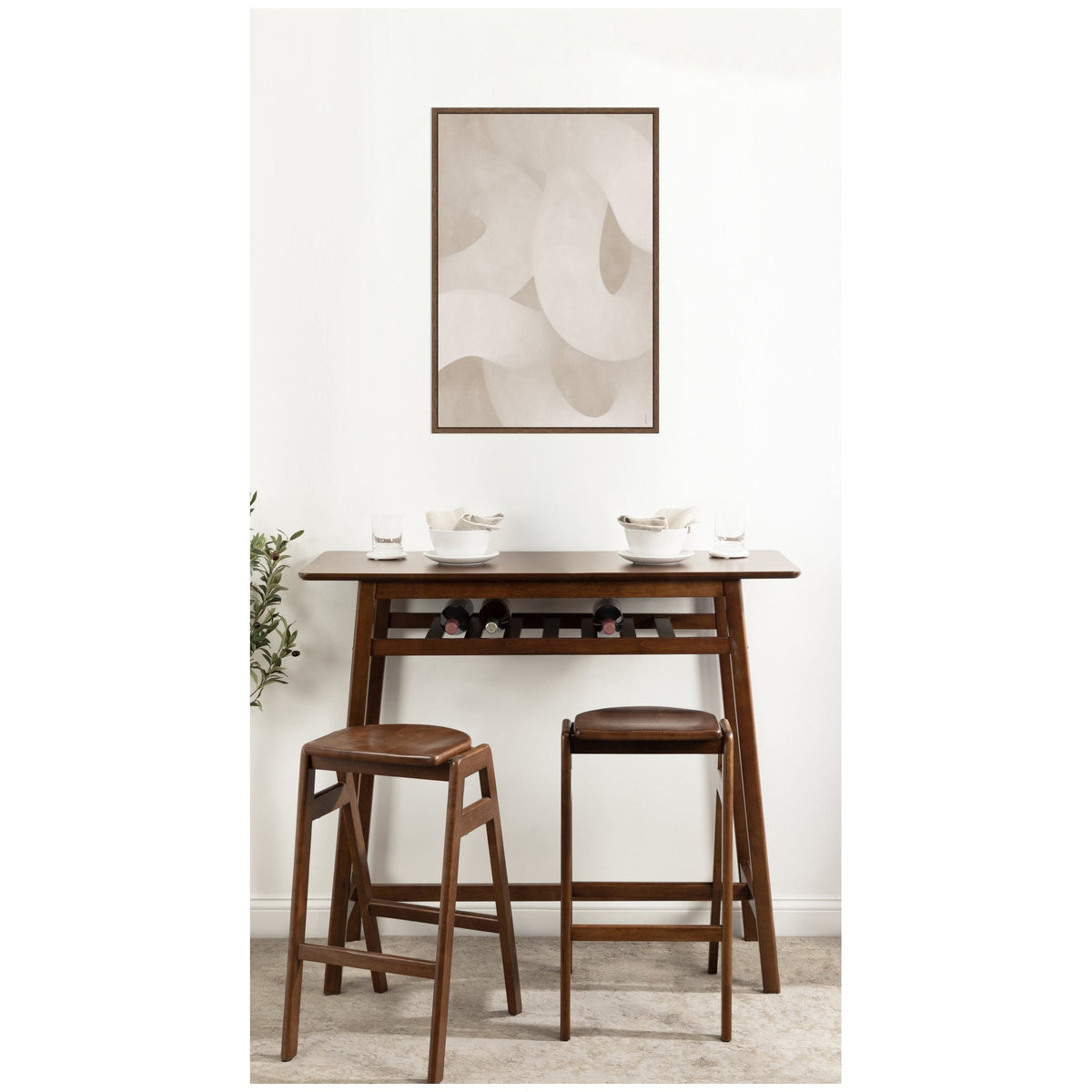 Organic Movement by Gabrielly Guedes Framed Canvas Wall Art Print