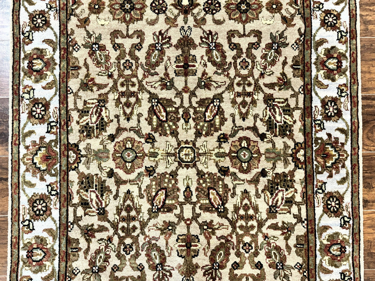 Pak Persian Rug 4x6, Floral Allover Vintage Oriental Carpet, Handmade Wool Rug - Jewel Rugs, view 5