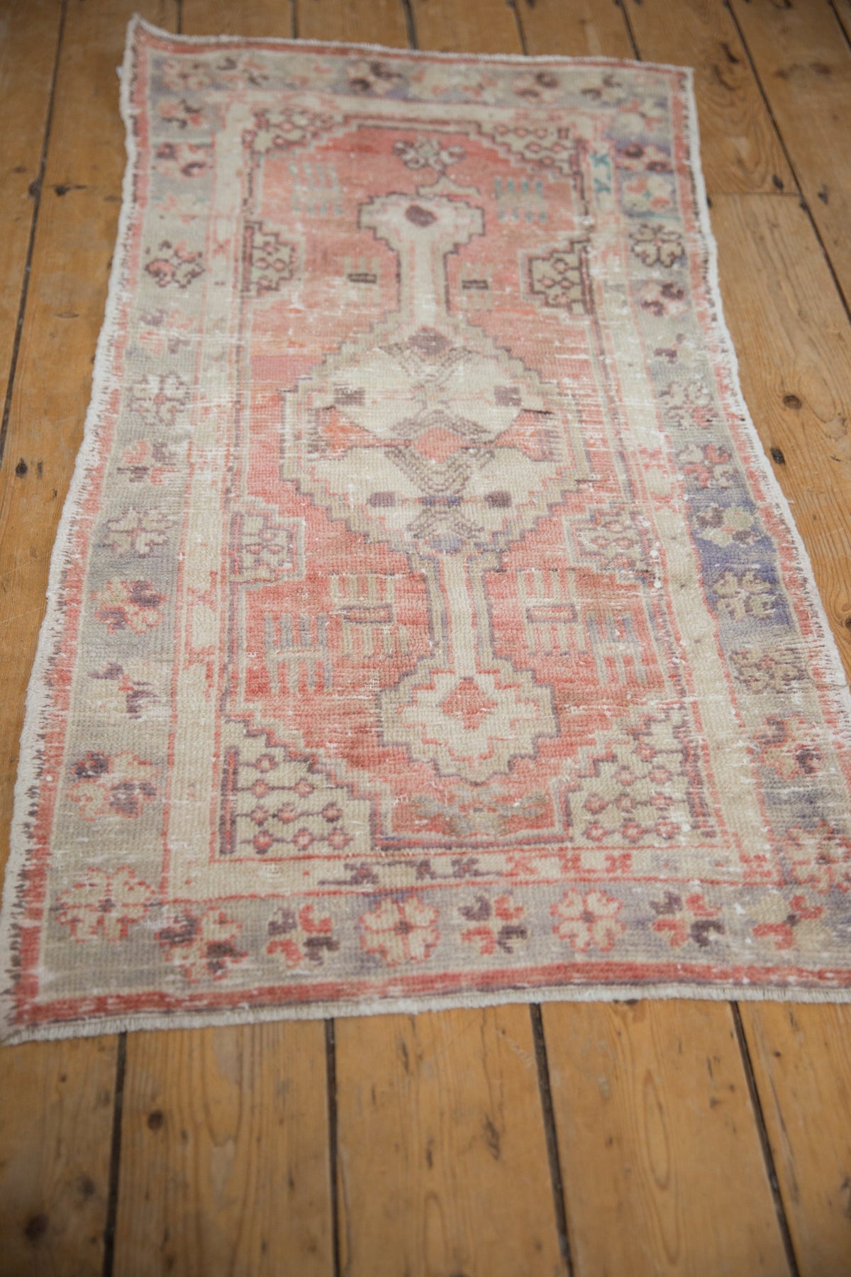 2x4 Vintage Distressed Oushak Rug Runner
