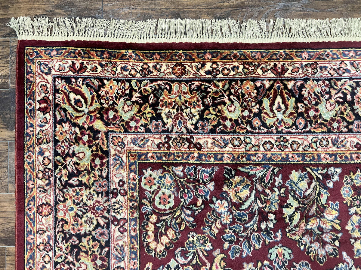 Karastan Rug 9x12 Red Sarouk #785, Wool Karastan Carpet, Discontinued Vintage, Original 700 Series, Karastan Area Rug - Jewel Rugs, view 7