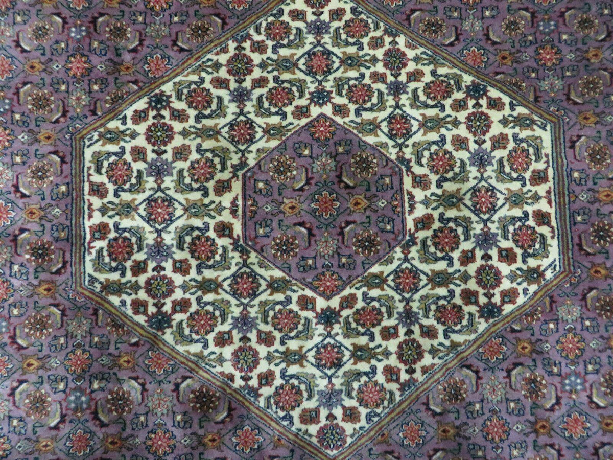 8' X 10' Vintage Fine Handmade India Wool Rug Hand Knotted Carpet Detailed Nice - Jewel Rugs, view 3