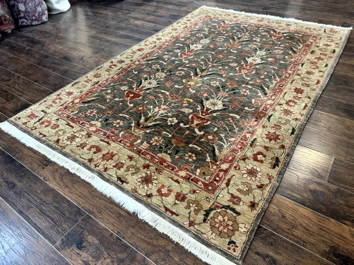 Pak Persian Mahal Rug 6x9, Floral Handmade Wool Traditional Oriental Carpet - Jewel Rugs, view 3
