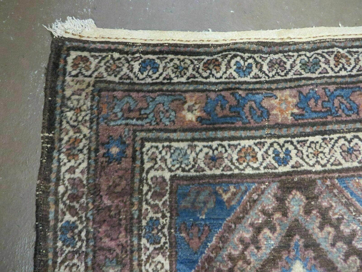 3' X 6' Antique Handmade India Floral Oriental Wool Rug Veg Dyes Nice - Jewel Rugs, view 7