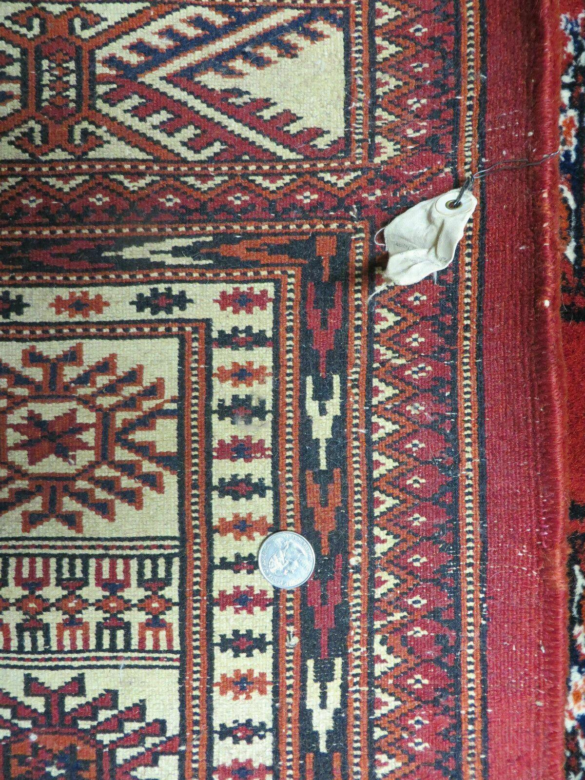 7' X 9' Vintage Handmade Bokhara Turkoman Pakistan Wool Rug Carpet Nice - Jewel Rugs, view 10