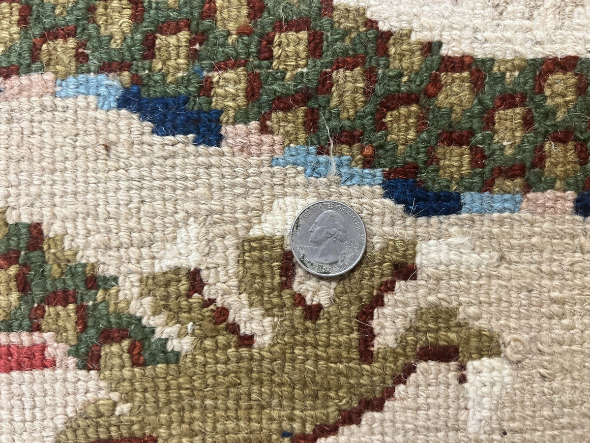Antique Chinese Peking Rug 3 x 5.6, Dragon Motifs, Handmade Wool Asian Oriental Carpet - Jewel Rugs, view 11