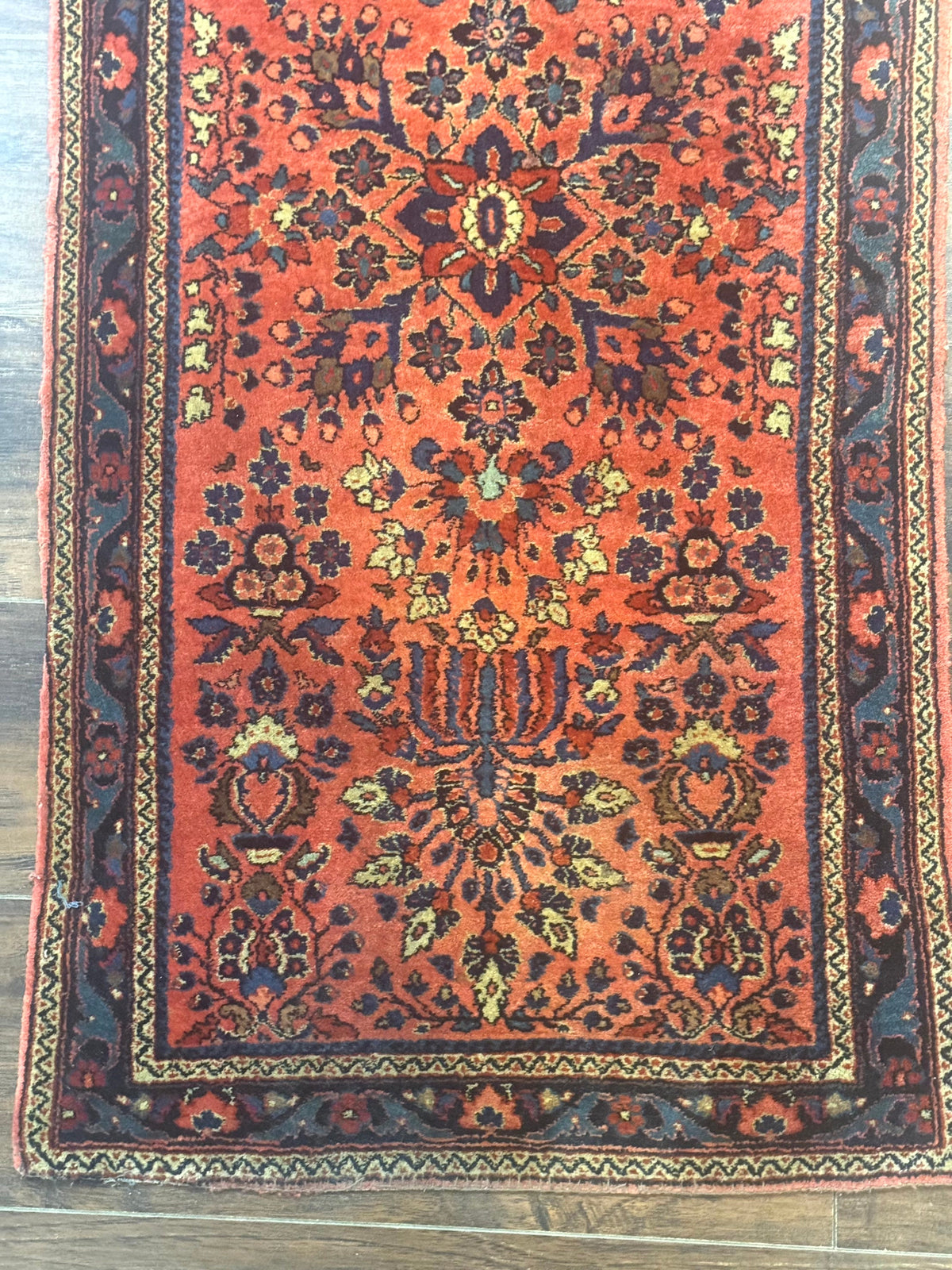 Antique Persian Sarouk Rug 2x4, Red, Fine 260 KPSI - Jewel Rugs, view 8