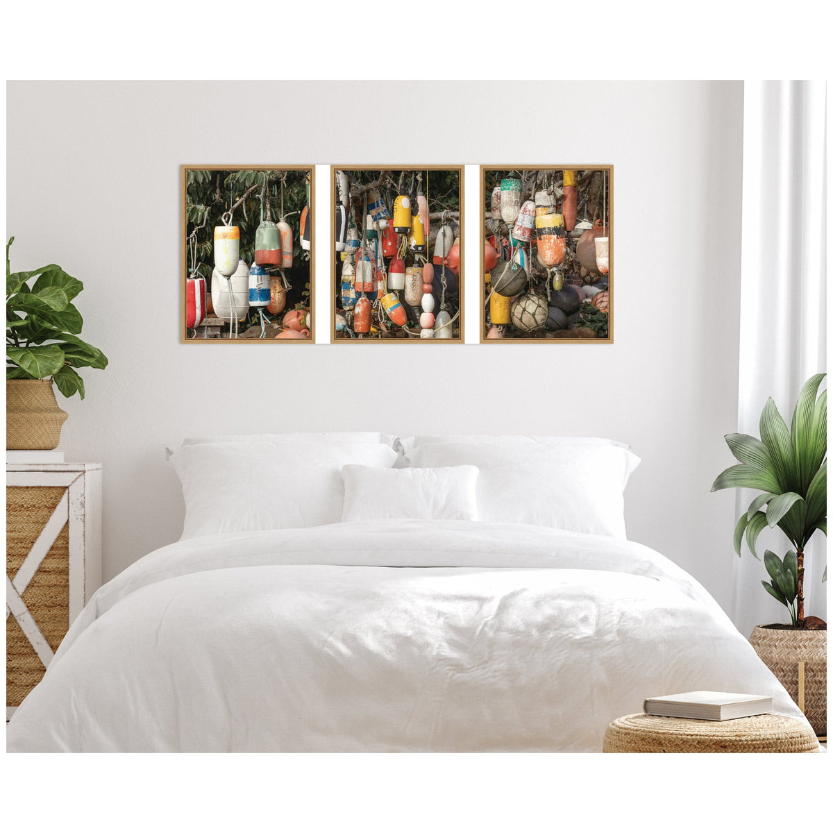Buoys No. 1 No. 2 and No.3 3 Piece Framed Canvas Wall Art Set by Emiko and Mark Franzen F2 Images