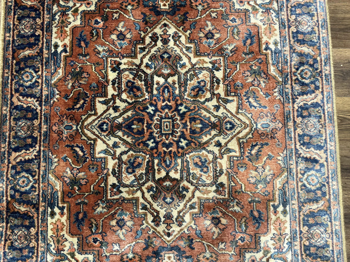Karastan Rug 4x6, Vintage Karastan #744 Antique Serapi Pattern, Wool Pile, Original 700 Series Karastan Carpet - Jewel Rugs, view 5