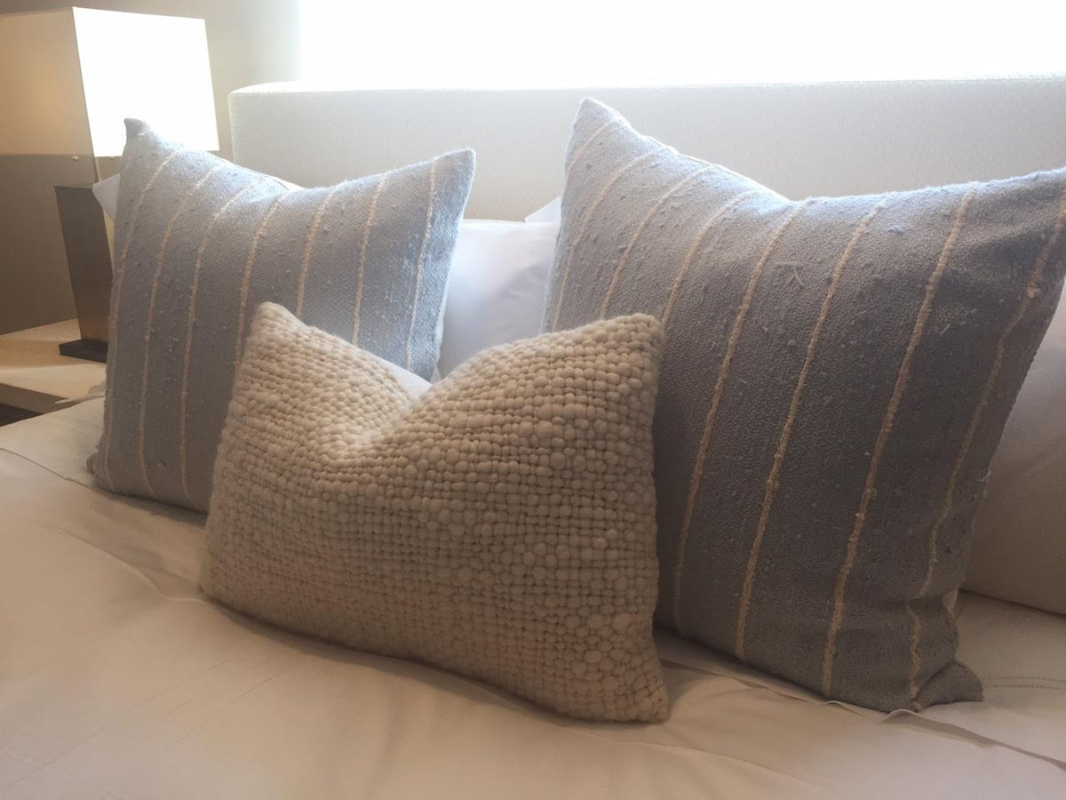 Striped Raw Silk Pillow - Homelosophy, view 3