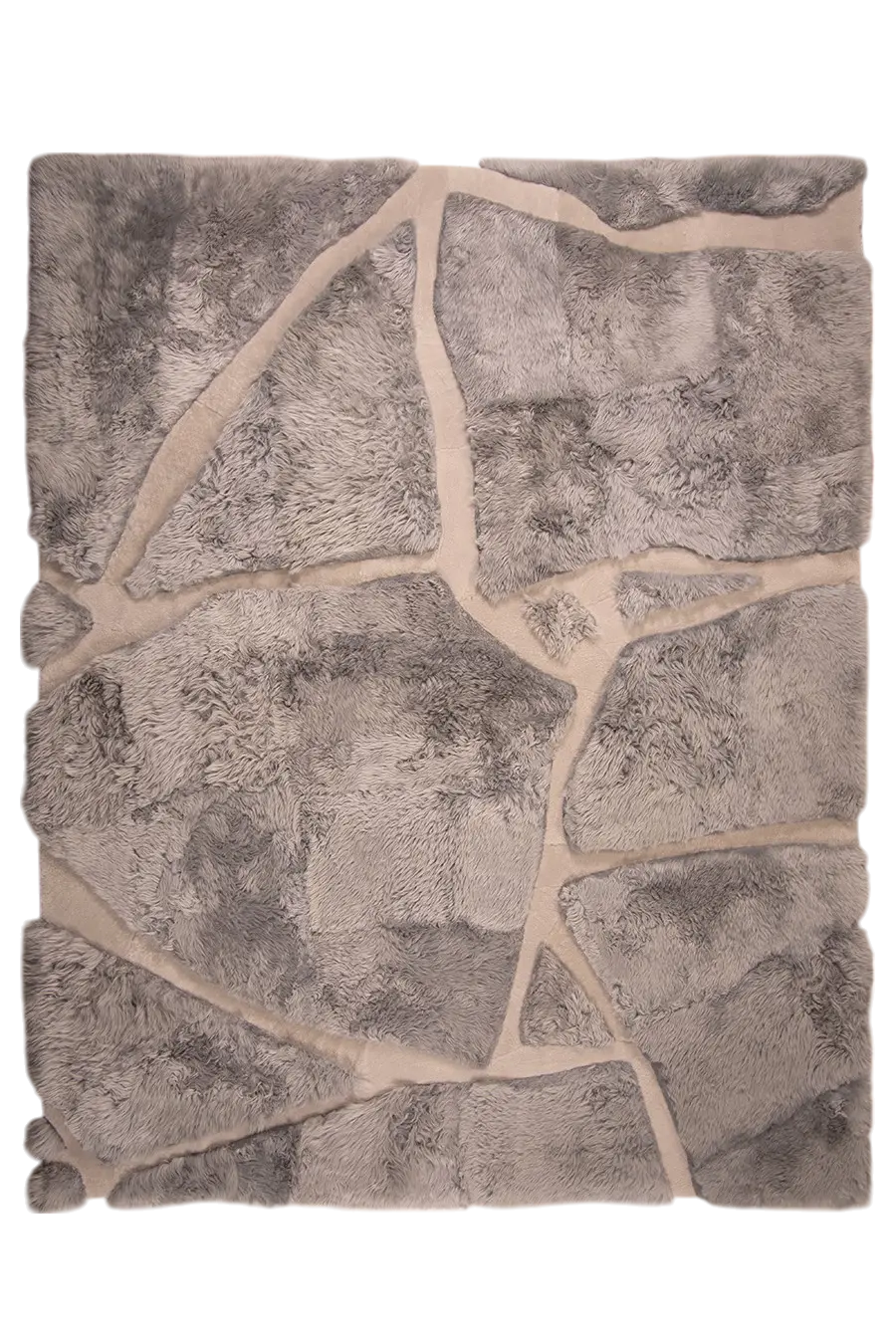 ARMOR High - Low Sheepskin Rug – Sculpted Texture in Custom Sizes - Homelosophy, view 2