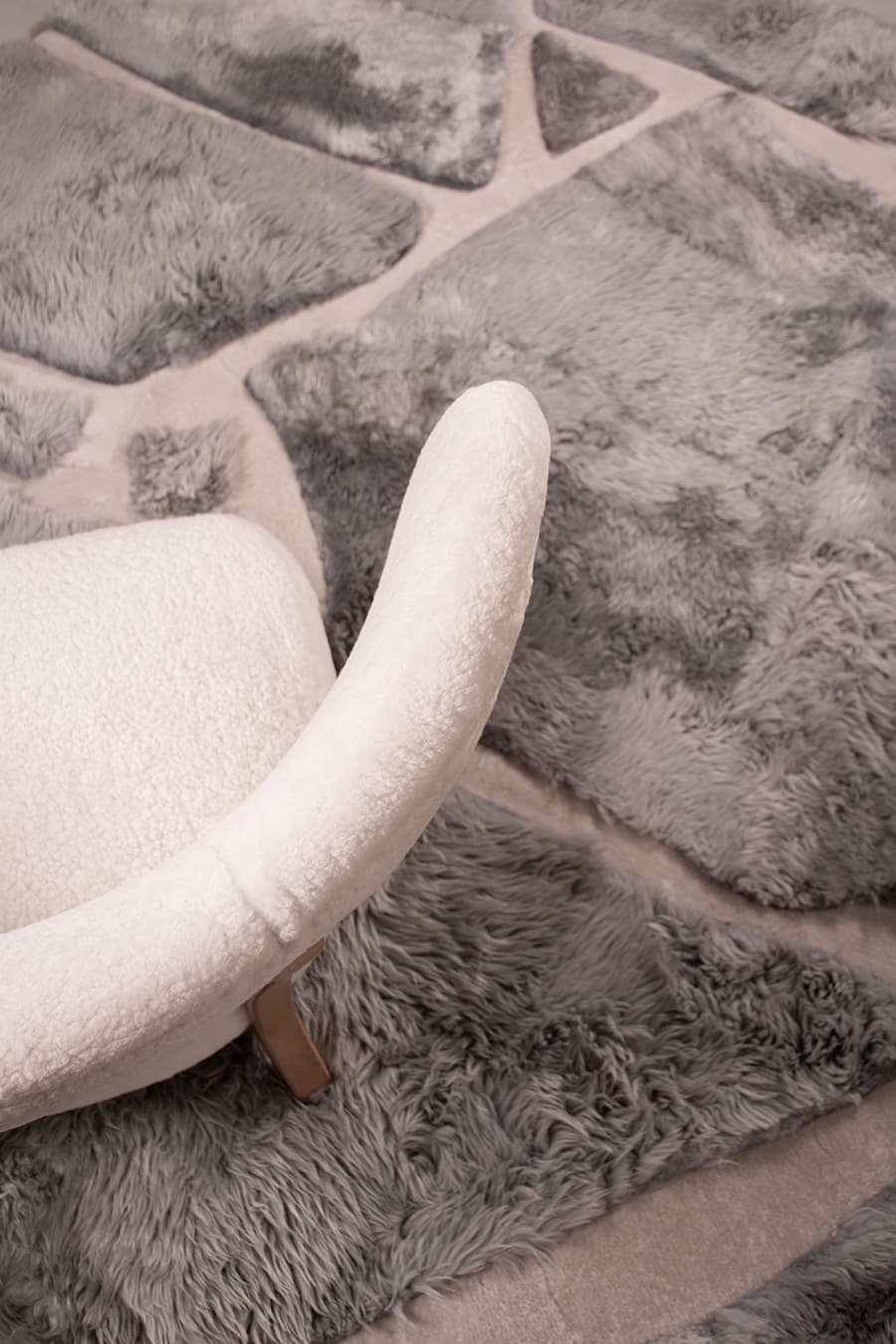 ARMOR High - Low Sheepskin Rug – Sculpted Texture in Custom Sizes - Homelosophy