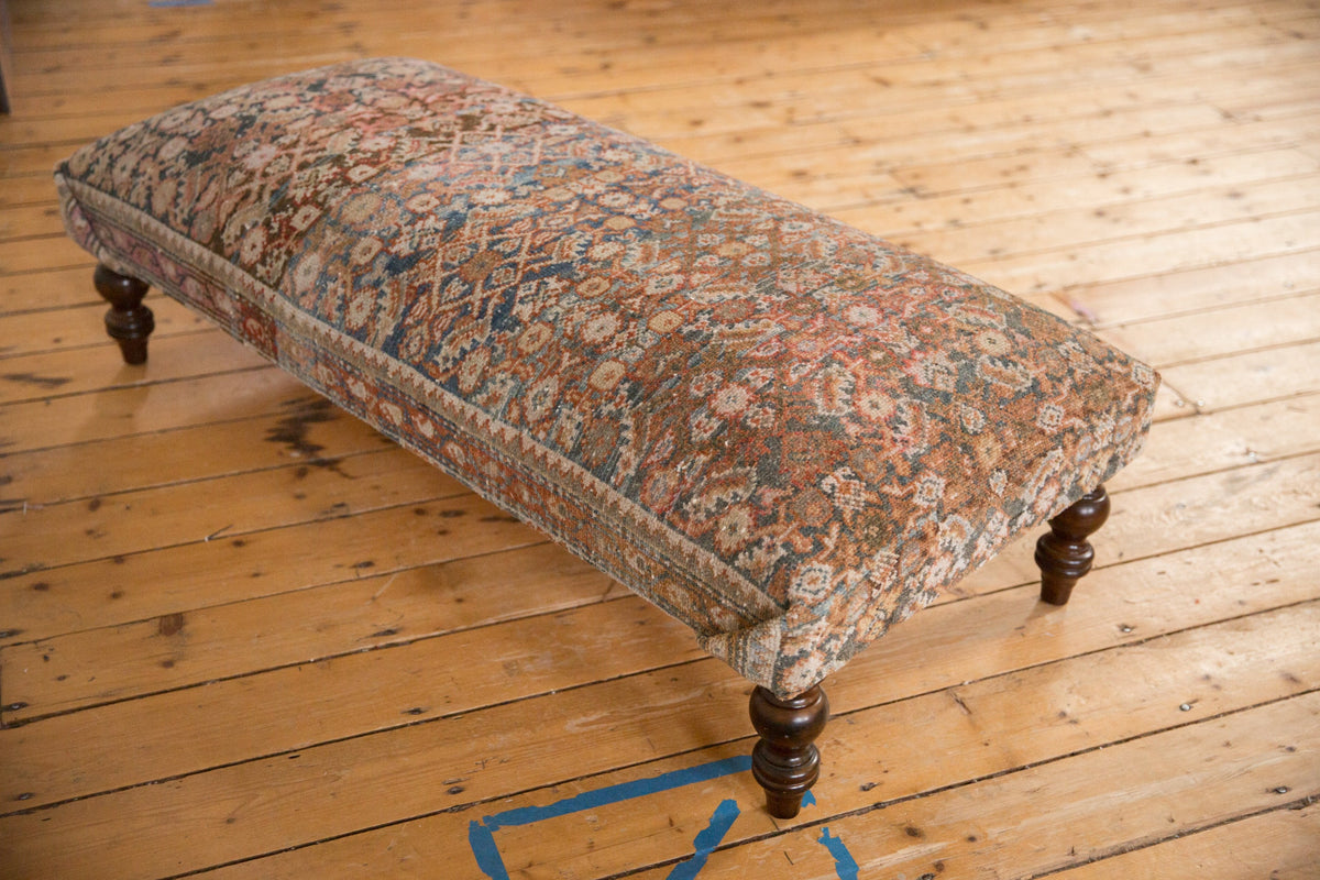Vintage Persian Rug Ottoman Coffee Table