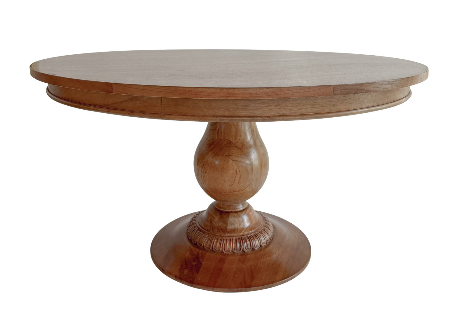 55" Charlotte Pedestal Table (Golden Oak)