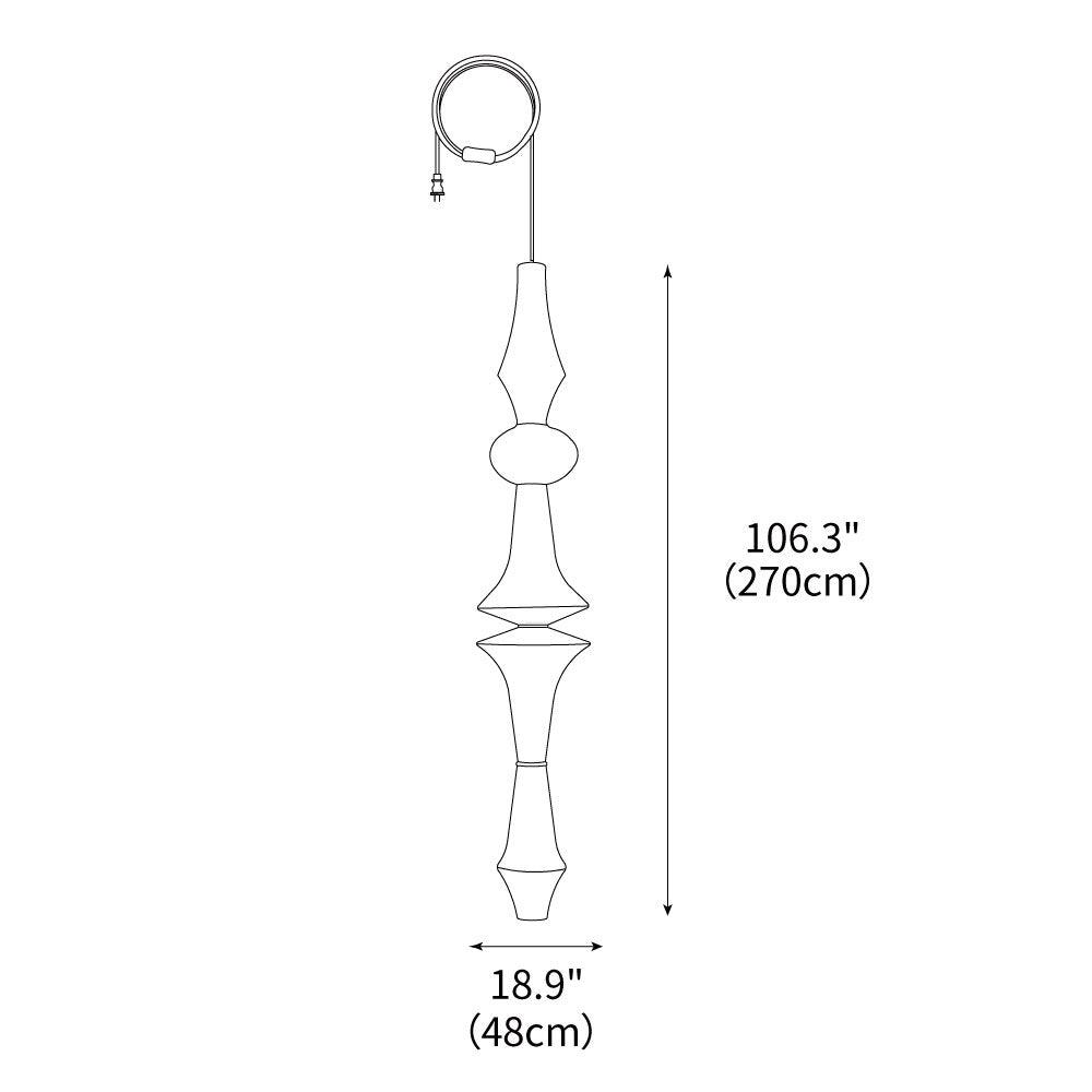 Akari E Pendant Swag Light 12.2"
