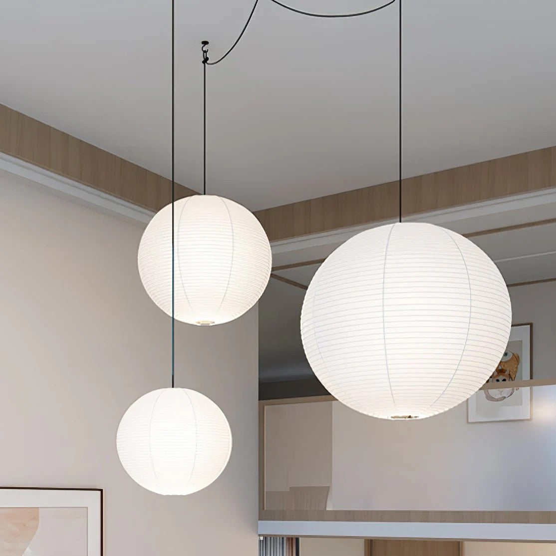Akari A Pendant Swag Light 15.7"