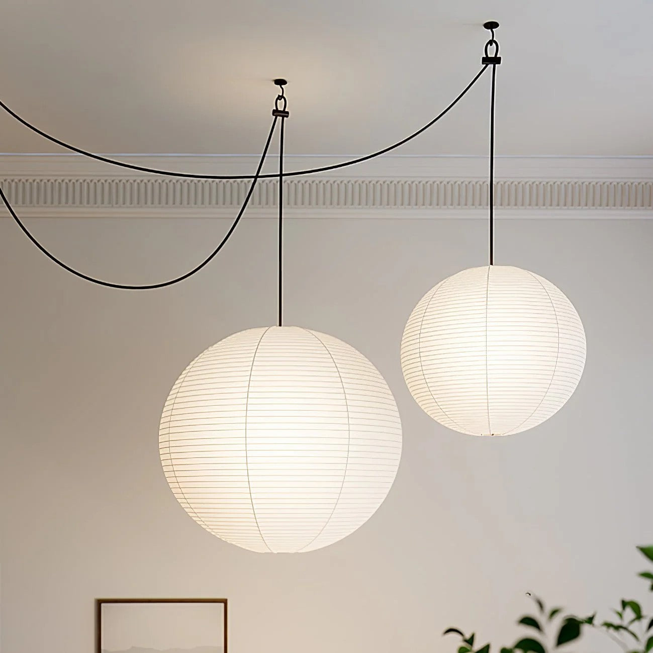 Akari A Pendant Swag Light 15.7"