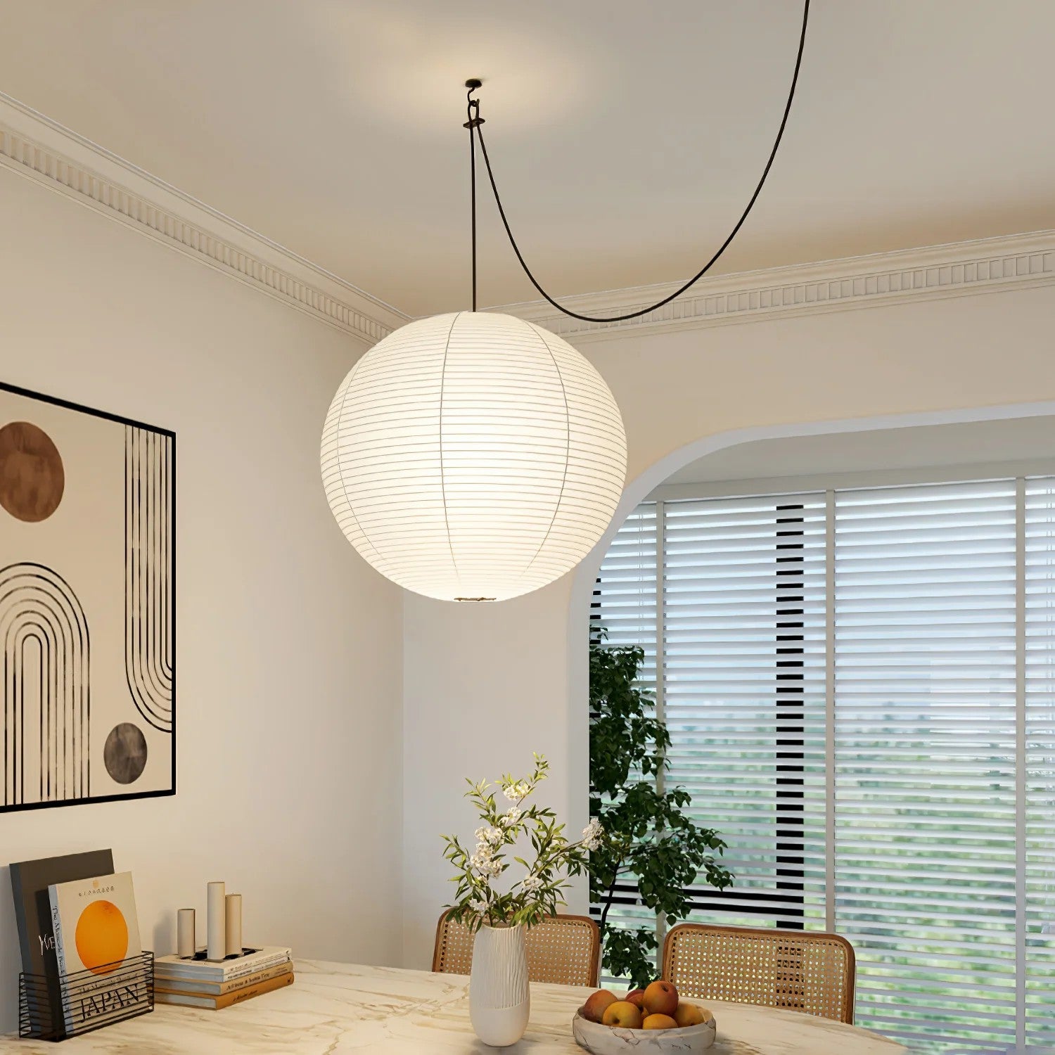 Akari A Pendant Swag Light 15.7"